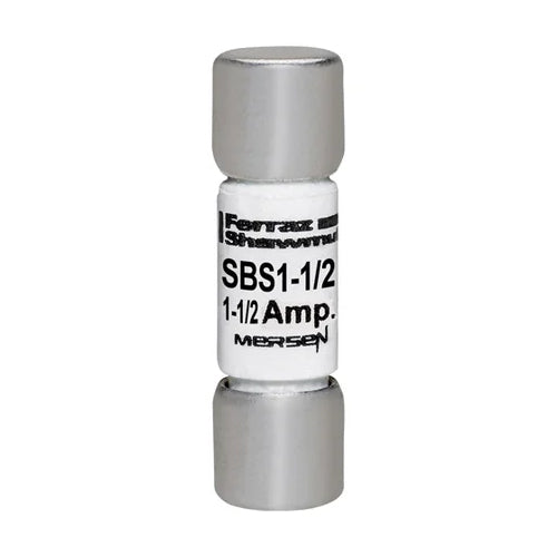 Mersen SBS1-1/2, SBS Midget Fast-Acting Ferrule Fuse, 600VAC, 1.5A