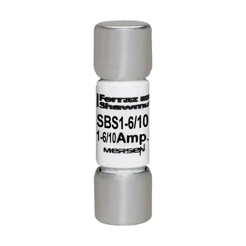 Mersen SBS1-6/10, SBS Midget Fast-Acting Ferrule Fuse, 600VAC, 1.6A