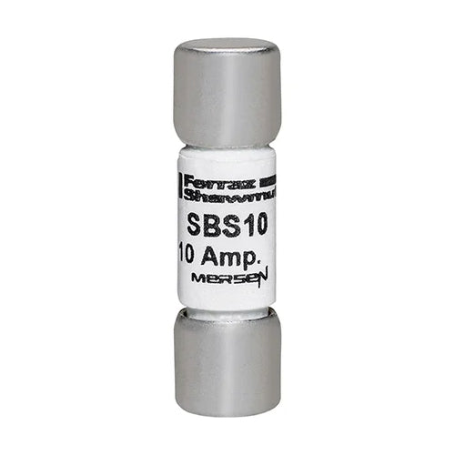 Mersen SBS10, SBS Midget Fast-Acting Ferrule Fuse, 600VAC, 10A