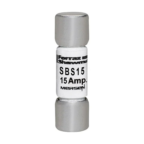Mersen SBS15, SBS Midget Fast-Acting Ferrule Fuse, 600VAC, 15A