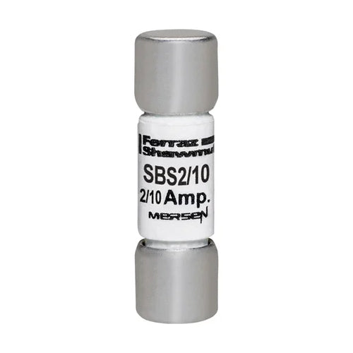 Mersen SBS2/10, SBS Midget Fast-Acting Ferrule Fuse, 600VAC, 0.2A