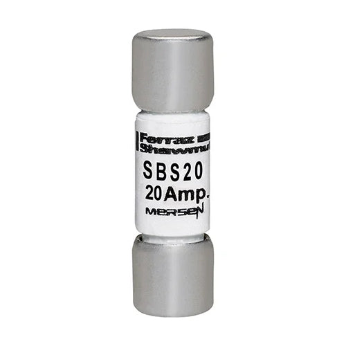 Mersen SBS20, SBS Midget Fast-Acting Ferrule Fuse, 600VAC, 20A