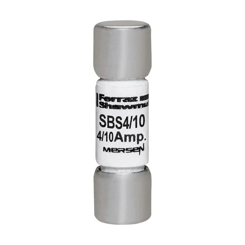 Mersen SBS4/10, SBS Midget Fast-Acting Ferrule Fuse, 600VAC, 0.4A