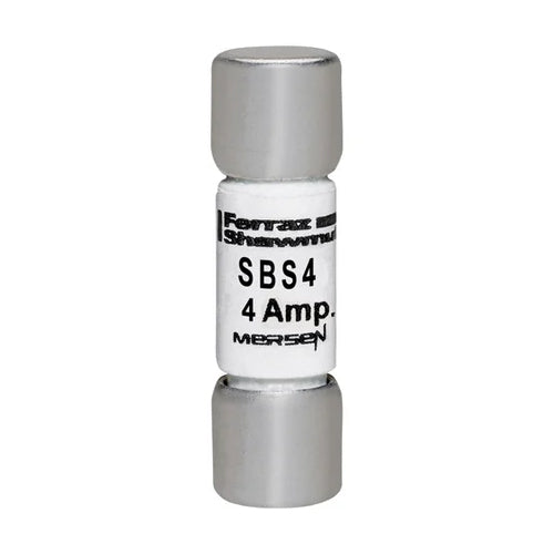 Mersen SBS4, SBS Midget Fast-Acting Ferrule Fuse, 600VAC, 4A