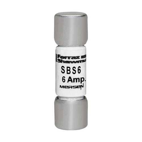 Mersen SBS6, SBS Midget Fast-Acting Ferrule Fuse, 600VAC, 6A