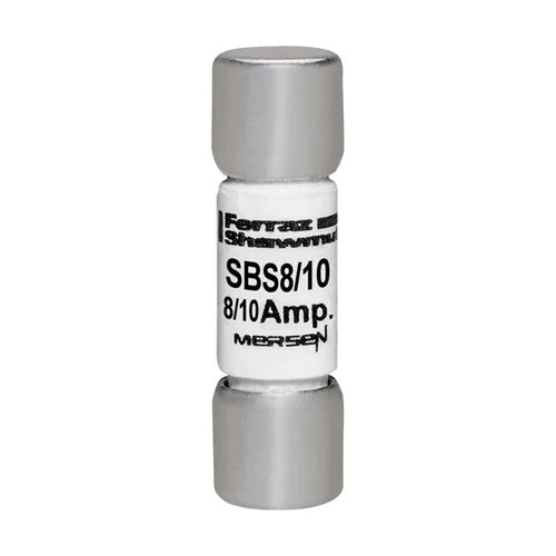 Mersen SBS8/10, SBS Midget Fast-Acting Ferrule Fuse, 600VAC, 0.8A