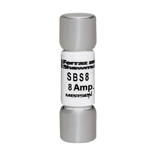 Mersen SBS8, SBS Midget Fast-Acting Ferrule Fuse, 600VAC, 8A