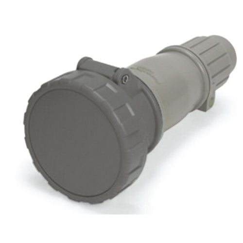 Techspan SCM320C5W, Pin and Sleeve Connector, 20A 277V, 2-Pole 3-Wire Grounding, Clock Position 5H, Watertight (IP67), Grey