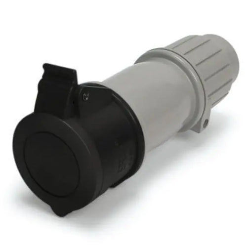 Techspan SCM530C5S, Pin and Sleeve Connector, 30A 3ØY347/600V, 4-Pole 5-Wire Grounding, Clock Position 5H, Splashproof (IP44), Black