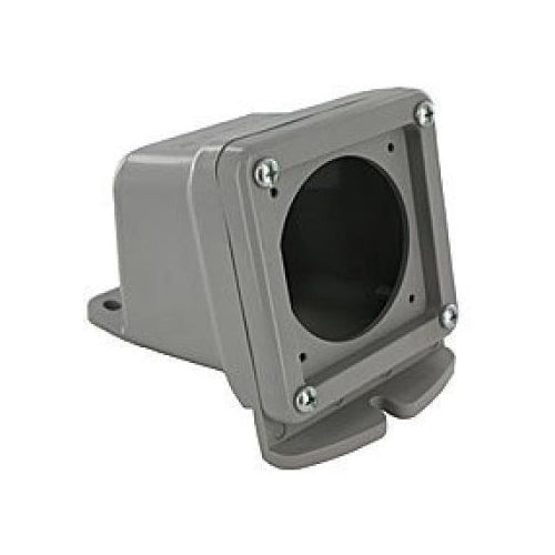 Techspan SCMBB01, Back Box with Grounding Plate, Size 1 (Small), 1'' HUB, For 16/20A-32/30A Receptacle, 30 Cubic Inch Capacity