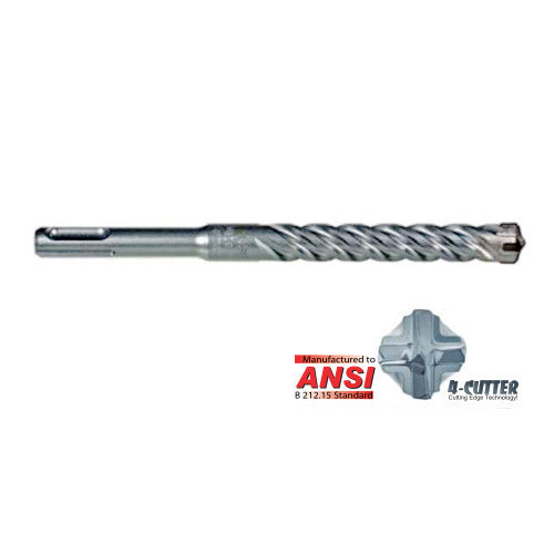 UCAN SDU 1218, ULTRAPLUS ® Premium 4-Cutter SDS Plus Bit, 0.5'' Diameter x 18'' Length, Fast Drilling