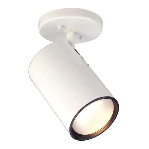 Satco SF76-418, 1 Light, R30 Straight Cylinder, 50W, 120V, Medium Base, White Finish