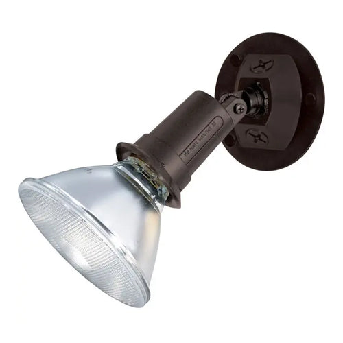 Satco SF76-521, 1 Light, 5" Flood Light, Exterior, PAR38 with Adjustable Swivel, 150W, Halogen, Medium Base, Bronze Finish