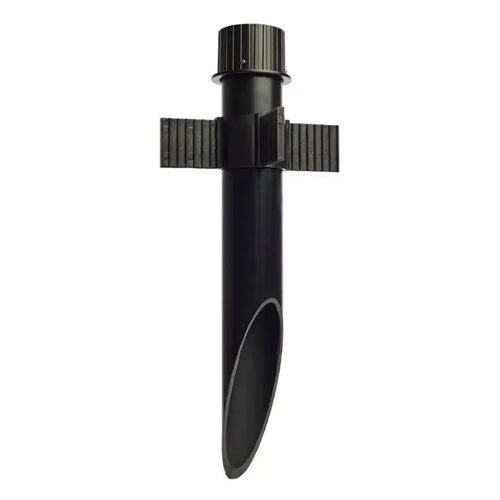 Satco SF76-643, 2" PVC Mounting Post, Black with Black Cap