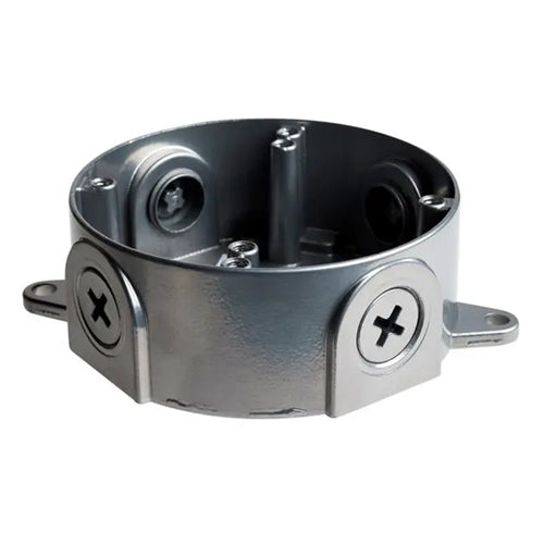 Satco SF76-651, Die Cast Junction Box, Metallic Silver