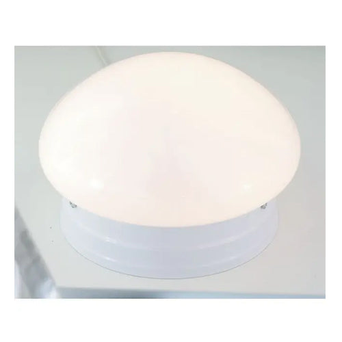 Satco SF77-060, 1 Light 8'' Flush Mount Fixture, Small White Mushroom, 60W, 120V, A19 Lamp Type, White Finish
