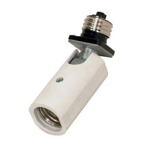 Satco SF77-606, 1-Light Medium Base Socket Adapter, 250V, 660W, White Finish