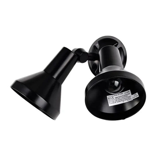 Satco SF77-701, 2 Light, 15" Flood Light, Exterior, PAR38 with Adjustable Swivel, 150W, Halogen, Medium Base, Black Finish
