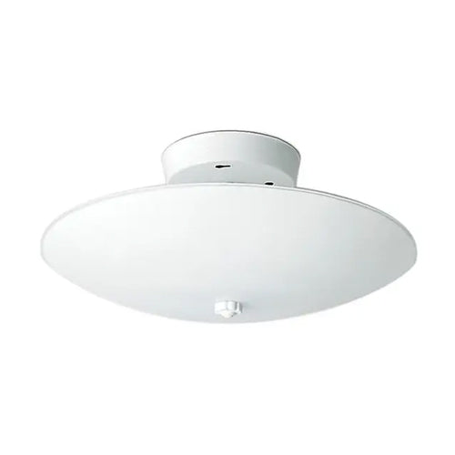 Satco SF77-823, 2 Light, 12" Round Ceiling Fixture, 60W, 120V, Medium Base, White Finish