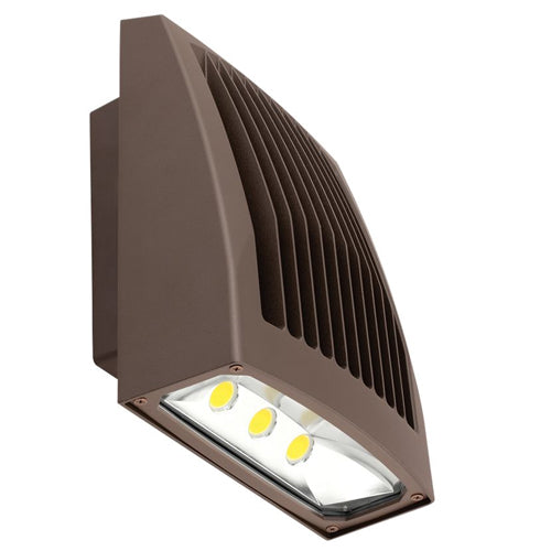 Current SG2-50-4K-PCU, Sling Large Wallpack, 51W, 4000K Cool White, FWD Throw, 5526 Lumens, 120-277V, Dark Bronze, Universal Button Photocontrol with Cover