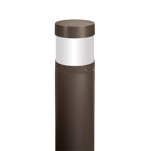 Current SGB-R-LSCS, SGB Sling 6'' Round Bollard, 42" Height, 12W/16W/22W, 1328-2624 Lumens, 3000K/4000K/5000K, Type 5 Distribution, Frosted Acrylic Lens, Bronze