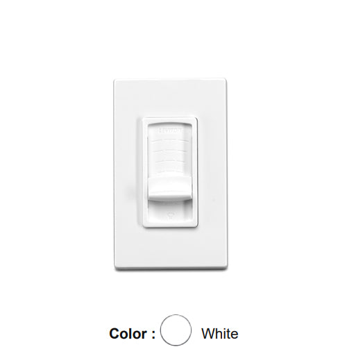 Leviton SGVST-W, Decora Strauss Transformer-Free Slider Volume Control, Analog, 200 Watts Peak, 100 Watts RMS, 8 Ohm Nominal, White