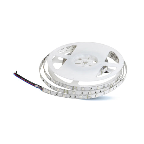 ORTECH SL-RGB25M, 25-meter Cuttable RGB LED Strip Light with 30 LEDs Per Meter and Double Sided 3M Tape, 12VDC, Dimmable