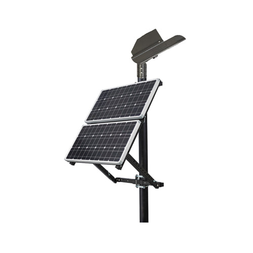 SL-SAL-OG-50W-50K-SF-BK-G2, G2 50W LED Solar Off-grid Area Light, 5000K, 9800 Lumens, Replaces Up To 400W HID, Dimmable