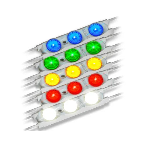 Principal Sloan 701269-RD12SJ1-MB, 12V Prism12 LEDs, 628 K/nm,  Red, 0.72W/mod, 24 lm/mod, 33 lm/W,  (BG75 = 75 MODULES/BAG, 50')