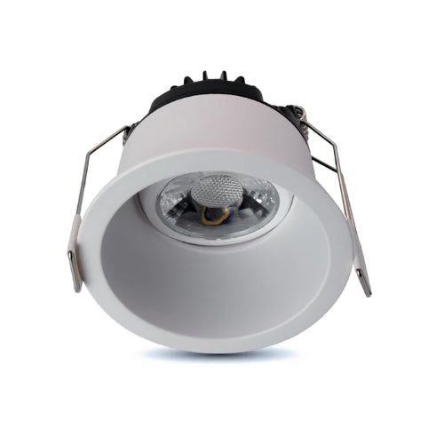 ORTECH SLIM2TRG-5CCTWH, 2" Regressed LED Gimbal Downlight With Sleek Design And Selectable CCT, 8W, 650 Lumens, 2700/3000/3500/4000/5000K, Dimmable, White