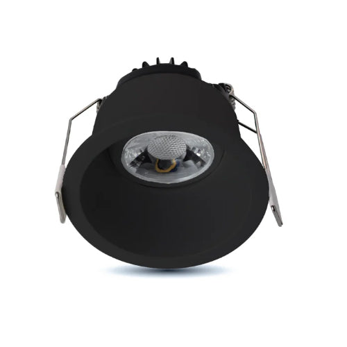 ORTECH SLIM2TRG-5CCTBK, 2" Regressed LED Gimbal Downlight With Sleek Design And Selectable CCT, 8W, 650 Lumens, 2700/3000/3500/4000/5000K, Dimmable, Black