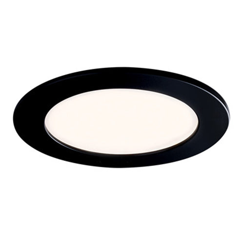 Liteline SLM4-12W-RT-BK, Faceplate for 4'' SLM4-12W-CCT, Round, Black Finish
