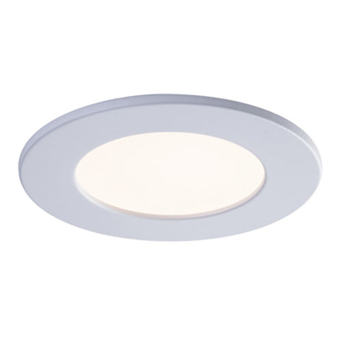 Liteline SLM4-12W-RT-WH, Faceplate for 4'' SLM4-12W-CCT, Round, White Finish