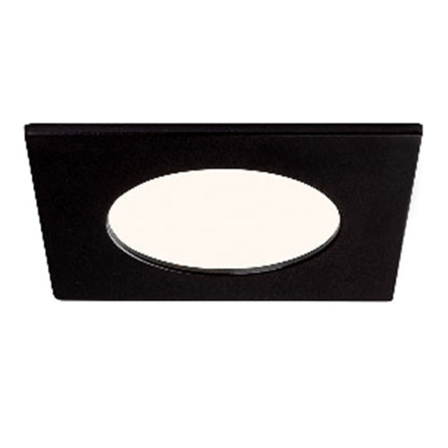 Liteline SLM4-12W-ST-BK, Faceplate for 4'' SLM4S-12W-CCT, Square, Black Finish