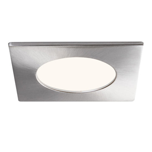 Liteline SLM4-12W-ST-BN, Faceplate for 4'' SLM4S-12W-CCT, Square, Brushed Nickel Finish