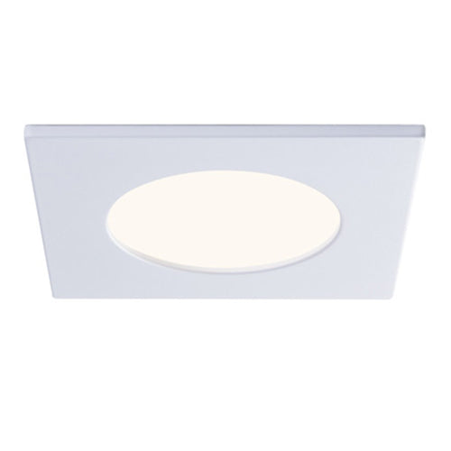 Liteline SLM4-12W-ST-WH, Faceplate for 4'' SLM4S-12W-CCT, Square, White Finish