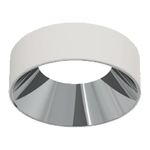 Liteline SLM4-RST-WHSS, 4" Surface Trim/Baffle, Round, White/Semi-Specular Finish