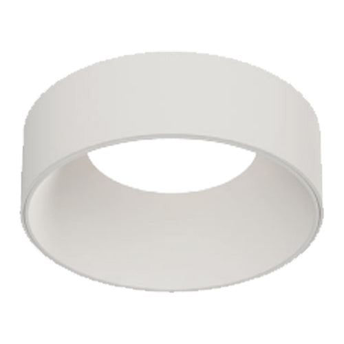 Liteline SLM4-RST-WHWH, 4" Surface Trim/Baffle, Round, White/White Finish