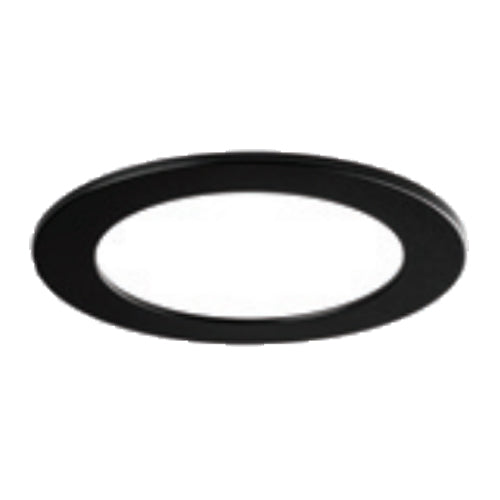 Liteline SLM6-16W-RT-BK, Faceplate for 6" SLM6-16W-CCT, Round, Black Finish