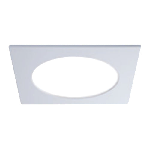 Liteline SLM6-16W-ST-WH, Faceplate for 6'' SLM6S-16W-CCT, Square, White Finish