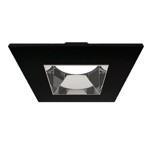 Liteline SLMB6-16W-ST-BKSP, 6" SKYE Select Trim, Dead Front, Square, Black Trim with Specular Baffle Finish