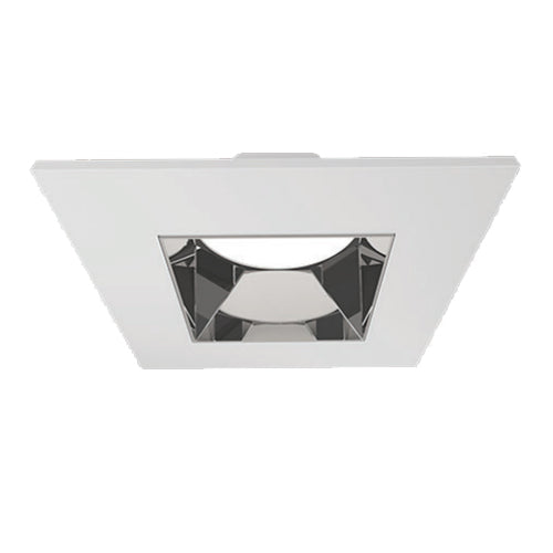Liteline SLMB6-16W-ST-WHSP, 6" SKYE Select Trim, Dead Front, Square, White Trim with Specular Baffle Finish