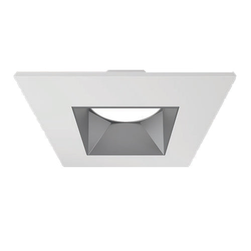 Liteline SLMB6-16W-ST-WHSS, 6" SKYE Select Trim, Dead Front, Square, White Trim with Semi-Specular Baffle Finish