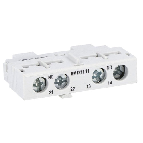 Lovato SM1X1111, Add-On Auxiliary Contact, Front Mount 1NO+1NC, For SM1...
