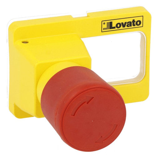 Lovato SM1X1740P, Emergency Stop Button, IP65 (4X), For SM1Z…P Enclosures