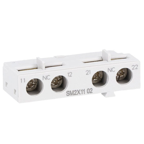 Lovato SM2X1102, Add-On Auxiliary Contact, Front Mount 2NC, For SM2... and SM3...