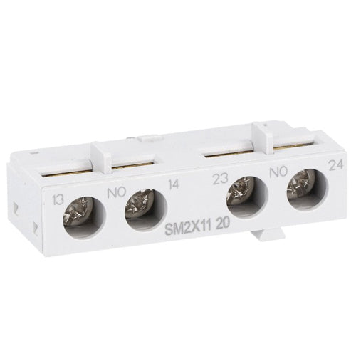 Lovato SM2X1120, Add-On Auxiliary Contact, Front Mount 2NO, For SM2... and SM3...