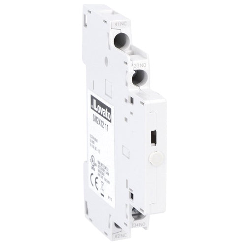 Lovato SM2X1211, Add-On Auxiliary Contact, Side Mount 1NO+1NC, For SM2... and SM3…