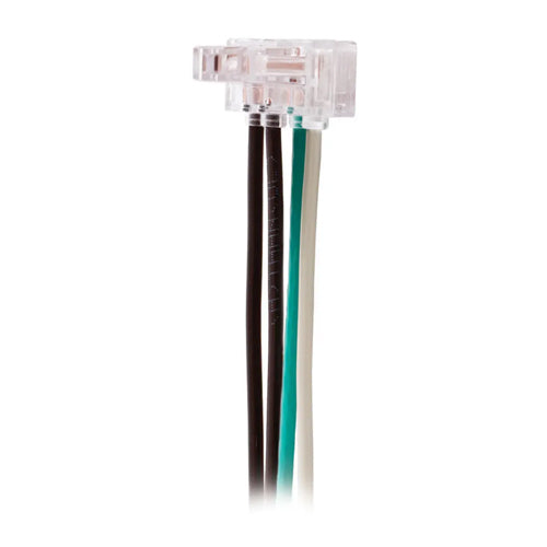 Hubbell SNAPSPP1NA, SNAPConnect Switch Pigtailed Connector, Solid Wire, 4 Wire Connector for Single Pole  with Pilot Light