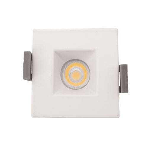 Votatec VO-SP1W7-120-D-5WAY/WH, 1″ Square Module Downlight, 5Way CCT Adjustable, 7W, 500 Lumens, 2700/3000/3500/4000/5000K, 120V, Triac Dimming, White